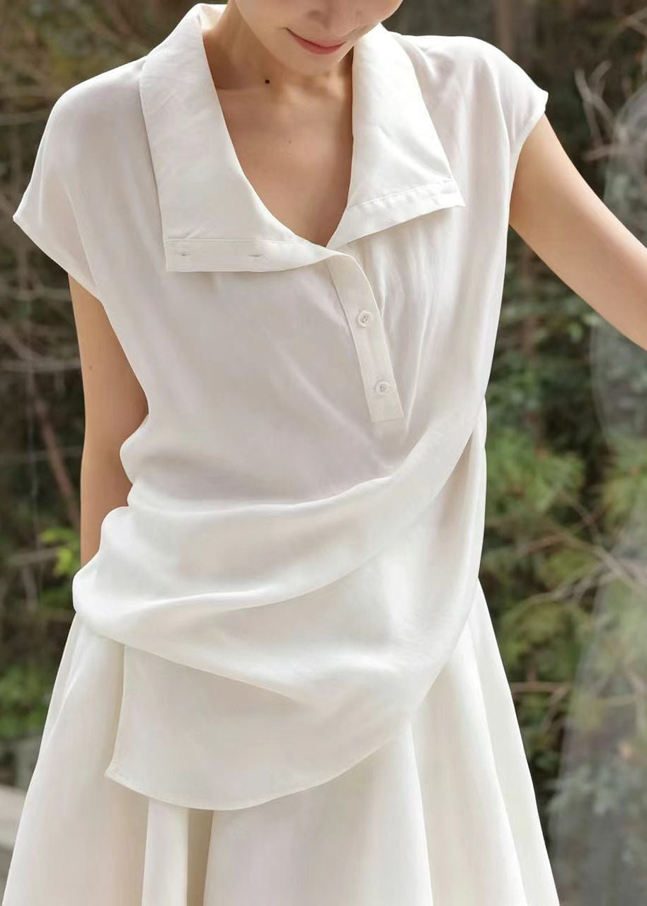 Ensemble deux pièces femme col montant design asymétrique 4