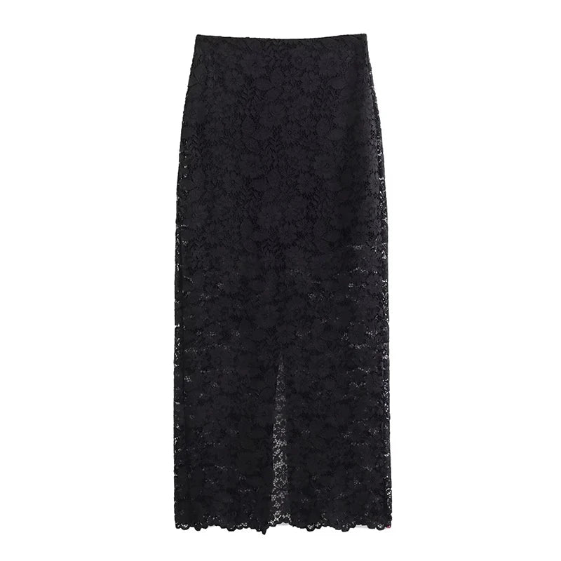 Ensemble en Dentelle pour Femme - Blazer et Jupe Élégante 4