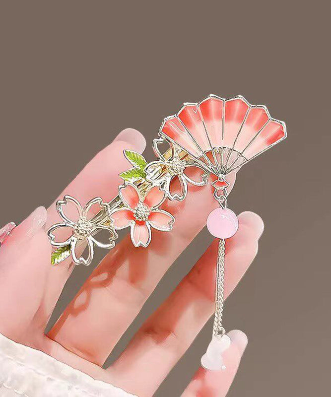 Épingle à cheveux femme style éventail floral délicat 0