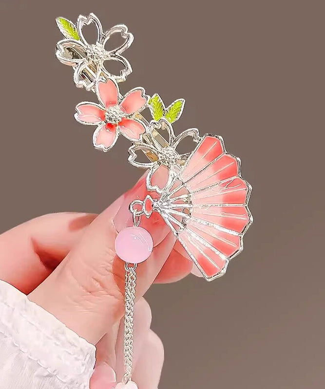 Épingle à cheveux femme style éventail floral délicat 4