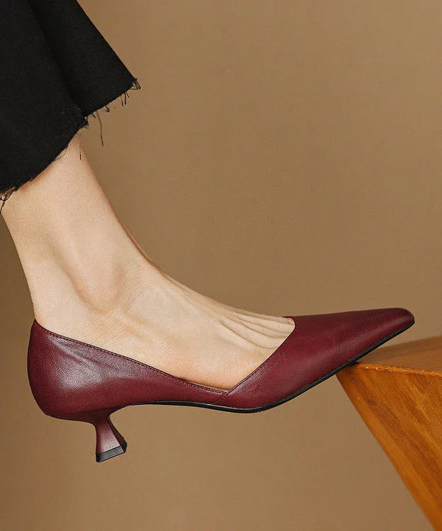 Escarpins Femme Bout Pointu Talons Chaton 3
