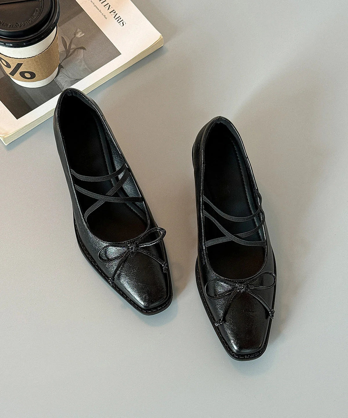 Escarpins femme à talons compensés avec brides croisées 3