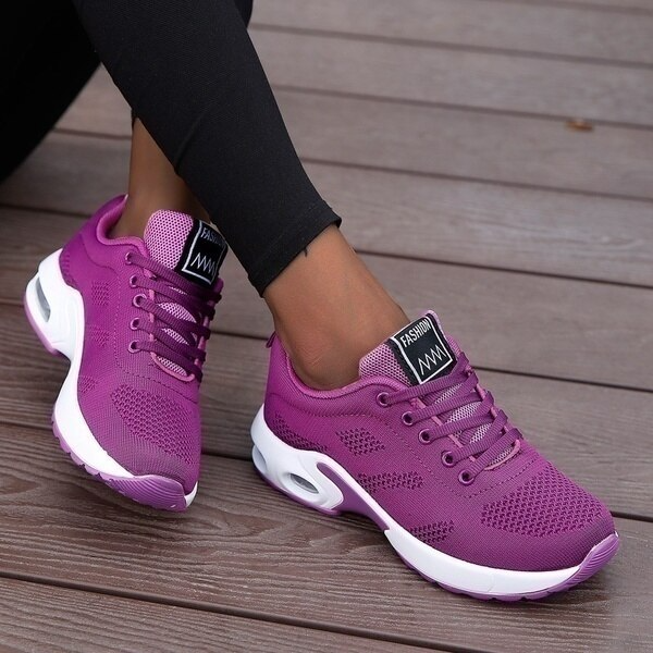 Variant image for Chaussures de Sport Femmes Noires Orthopédiques Confortables en Caoutchouc-21