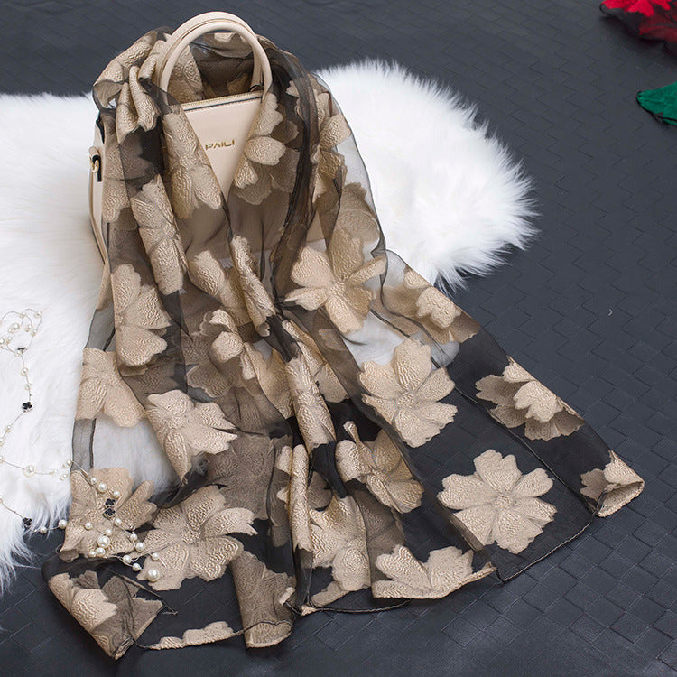 Foulard Femme Floral Léger pour Toutes Occasions 13