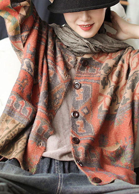 Gilet Femme Ample Imprimé avec Poches pour un Style Décontracté 1