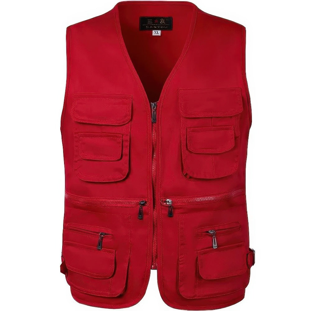 Gilet Homme Polyvalent avec Multiples Poches pour Activités Extérieures 3