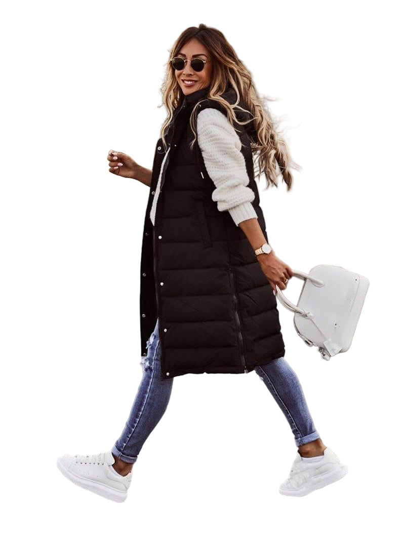 Gilet Long Femme Matelassé 0