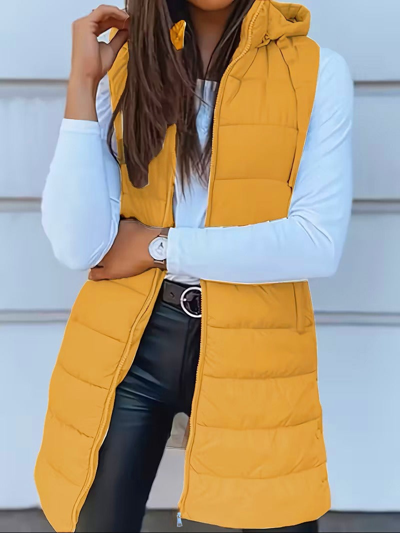 Gilet Long à Capuche pour Femme 8
