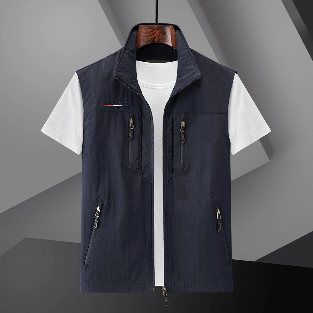 Gilet d'Automne Multi-Poches pour Hommes 1