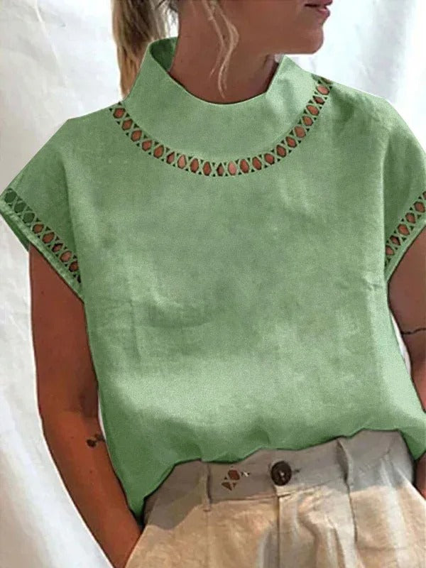 Haut Chique pour Femmes Design Élégant en Polyester