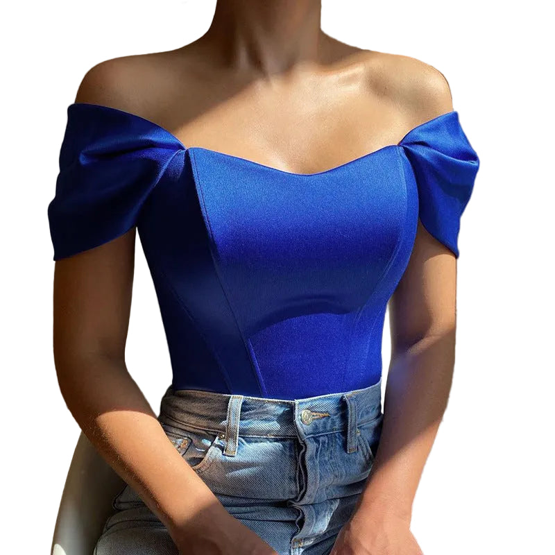 Haut Corset à Chevrons Femme Chic 0