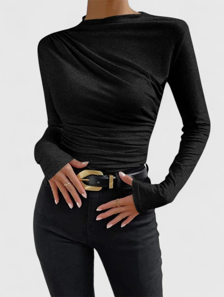 Haut Femme Chic avec Col Montant 3