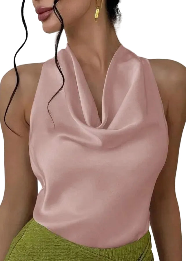 Haut Femme Col Roulé Ample Sans Manches 4