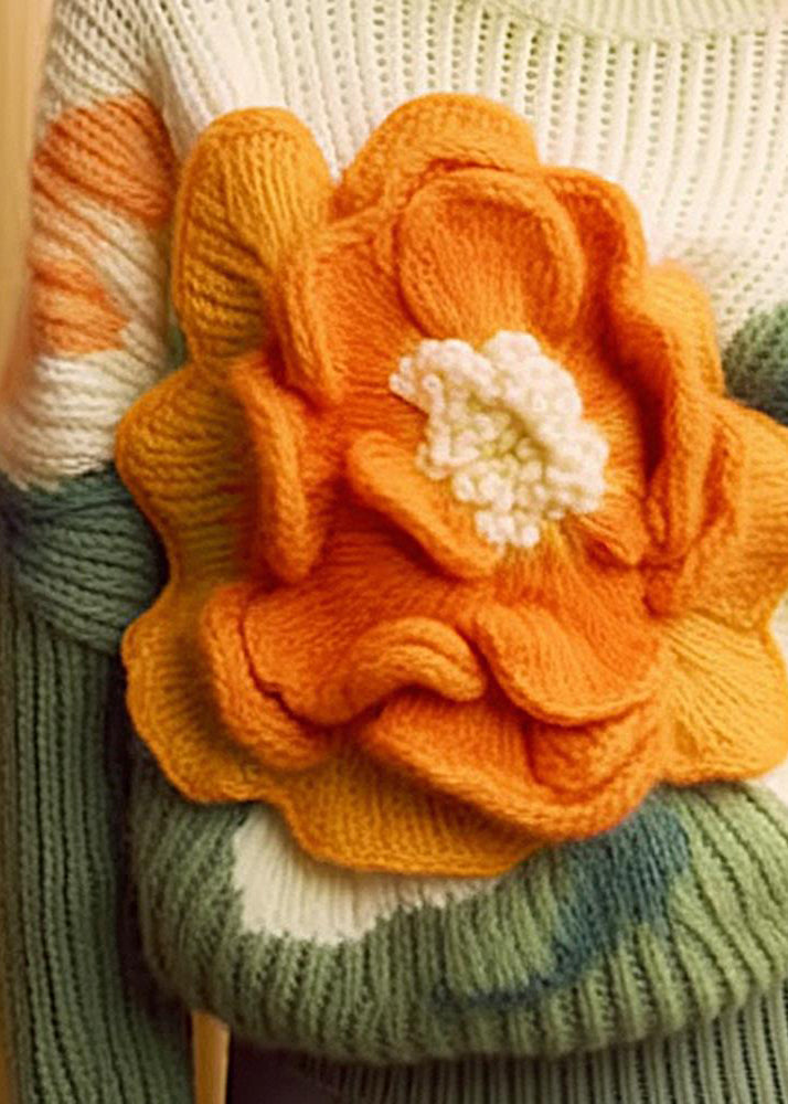 Haut Femme à Col Rond et Manches Longues Floral 2