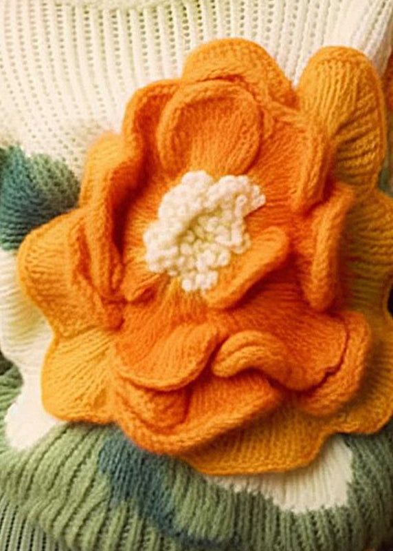 Haut Femme à Col Rond et Manches Longues Floral 3