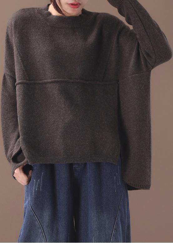 Haut Vintage à Manches Longues en Tricot pour Femme 1