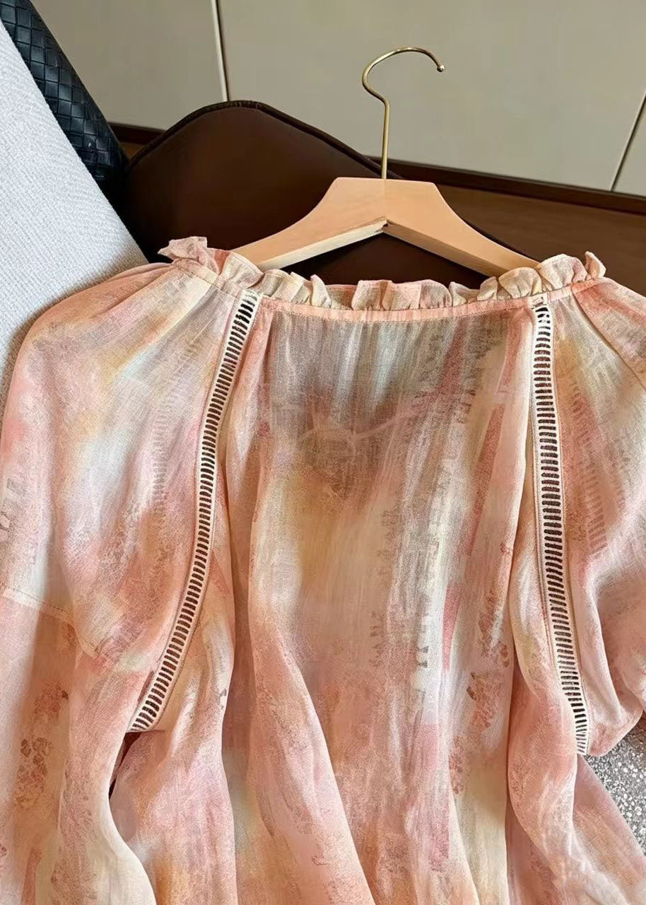 Haut de chemise oversize imprimé pour femme 4