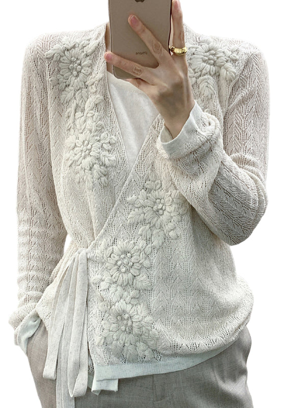 Haut en Tricot à Lacets pour Femme Style Automnal 0