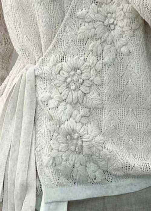 Haut en Tricot à Lacets pour Femme Style Automnal 4