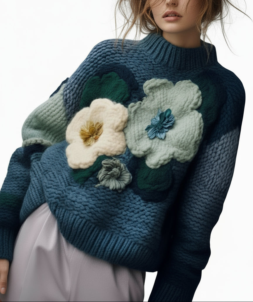 Haut en tricot à col roulé pour femmes 0