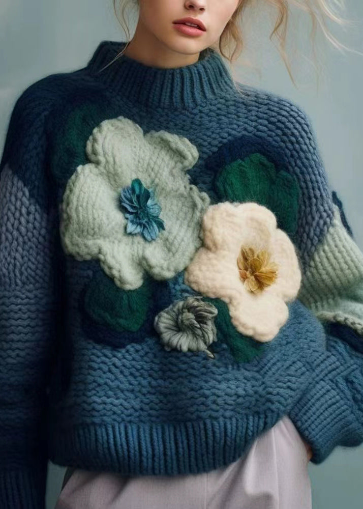 Haut en tricot à col roulé pour femmes 1