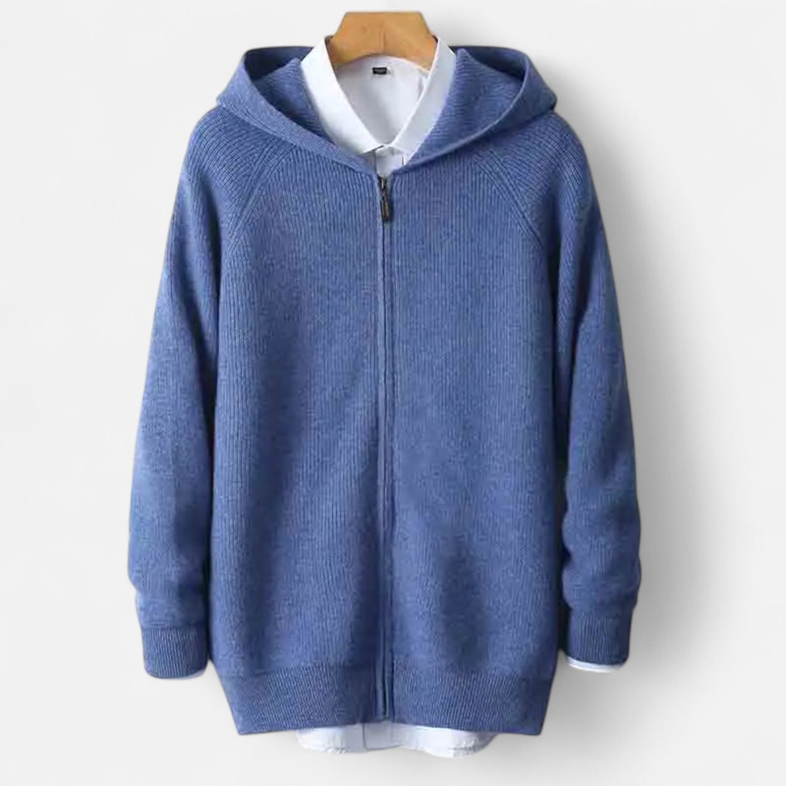 Homme Cardigan à Capuche Zippé 4