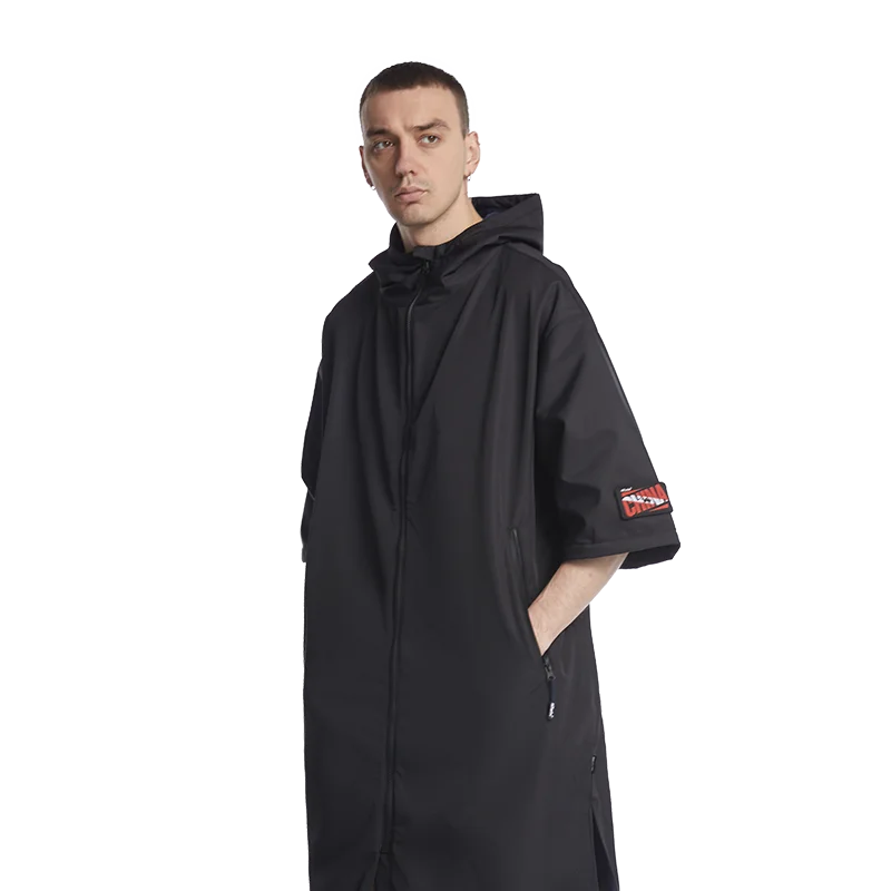Homme Poncho Imperméable Cape Pour La Pluie Tissu Résistant Au Vent 9