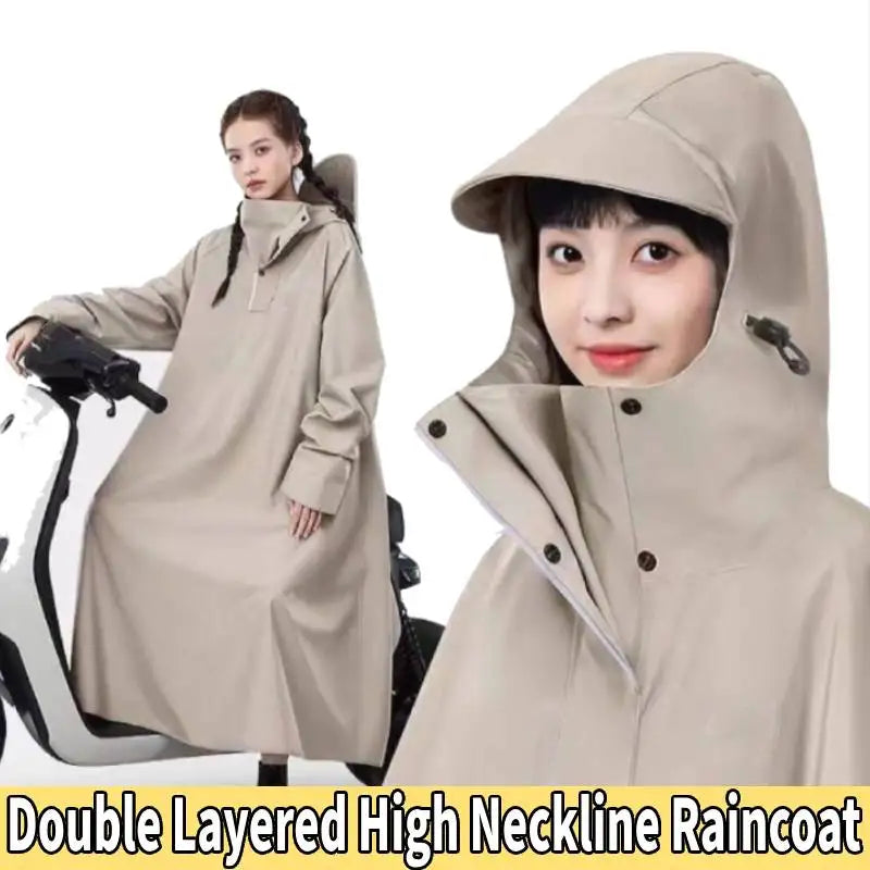 Imperméable Long pour Hommes et Femmes en Oxford avec Capuche 1