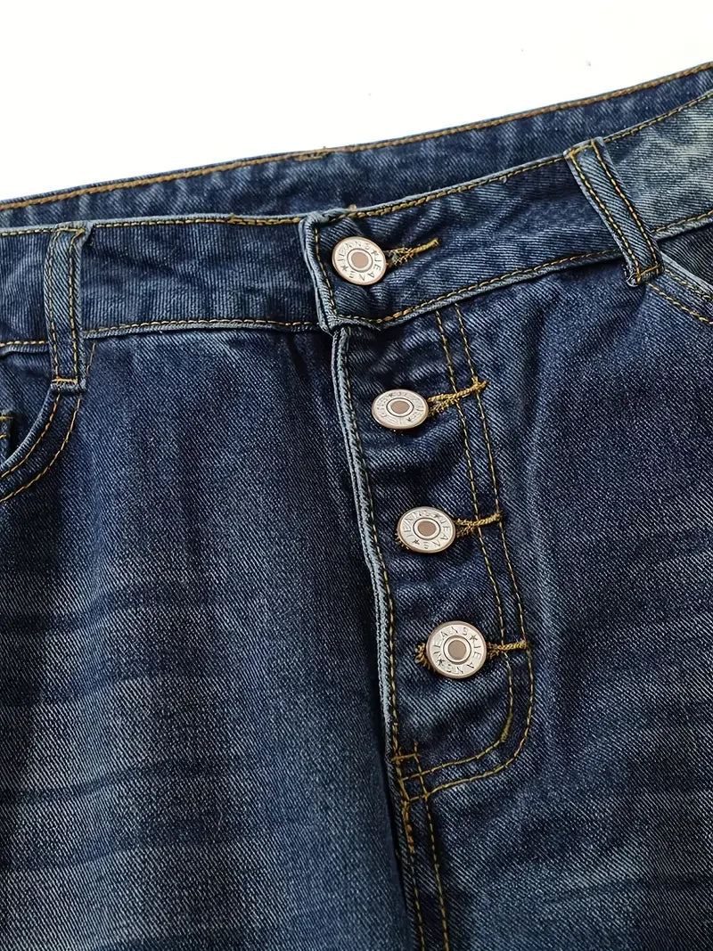 Jean Femme Taille Haute Ample Chic 5