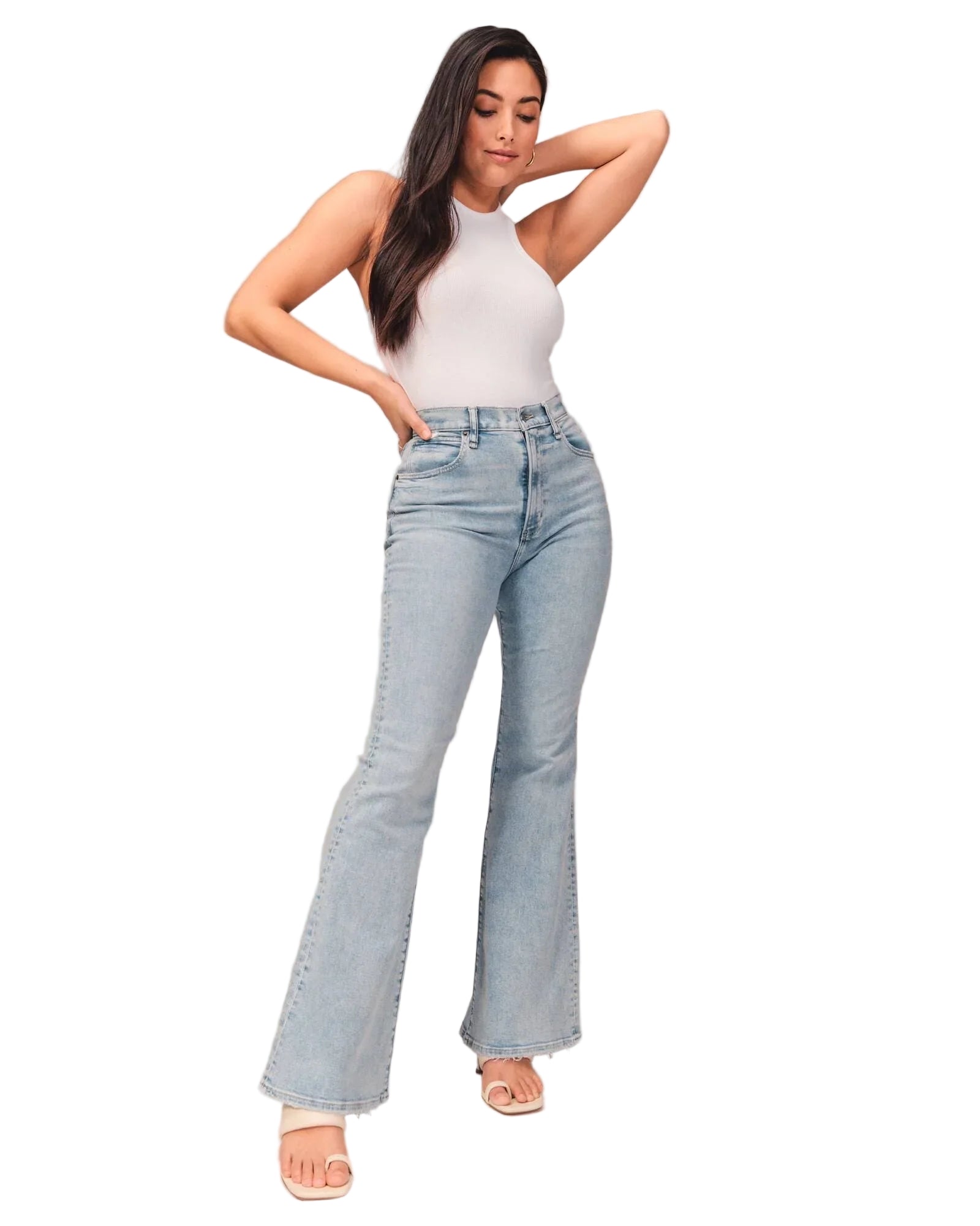 Jean Femme Taille Haute Décontracté Chic 0