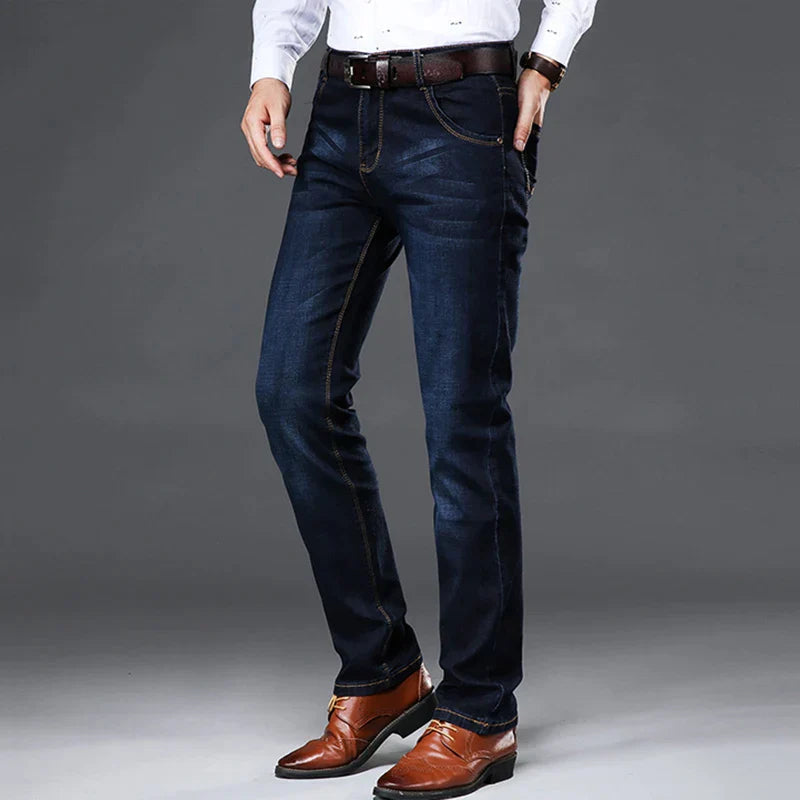 Jean Homme Confortable Ajusté en Denim Stretch Coton 3