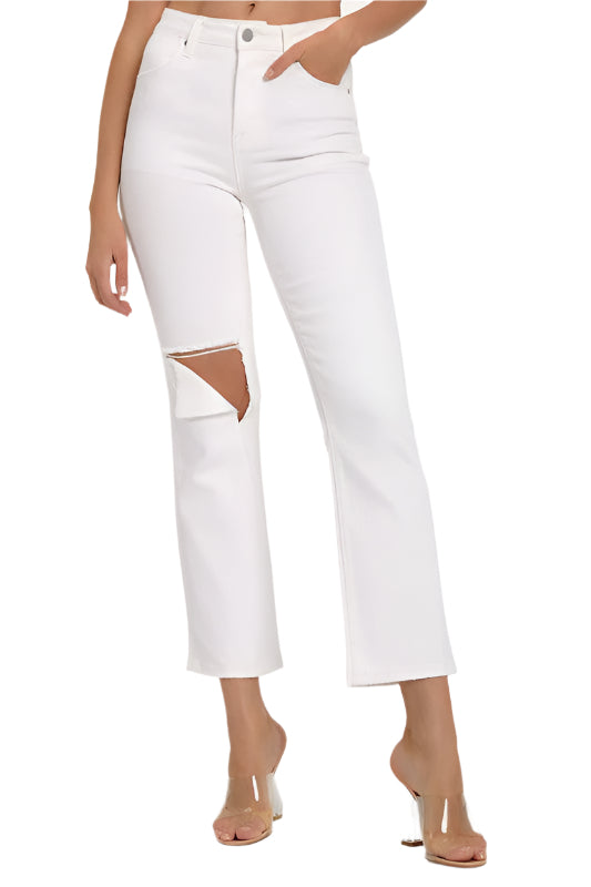 Jean Homme Décontracté Denim Déchiré 0