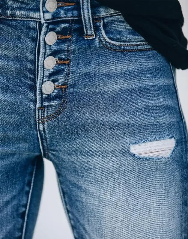 Jean Slim Déchiré pour Femme 4