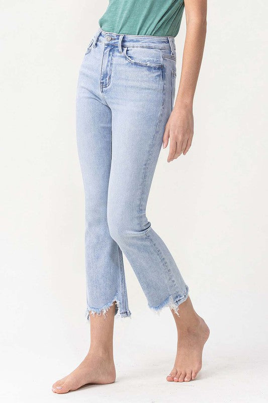 Jeans Femme Taille Haute Évasés Denim Clair 3
