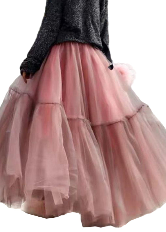 Jupe Circulaire Cintrée en Tulle pour Femmes 0