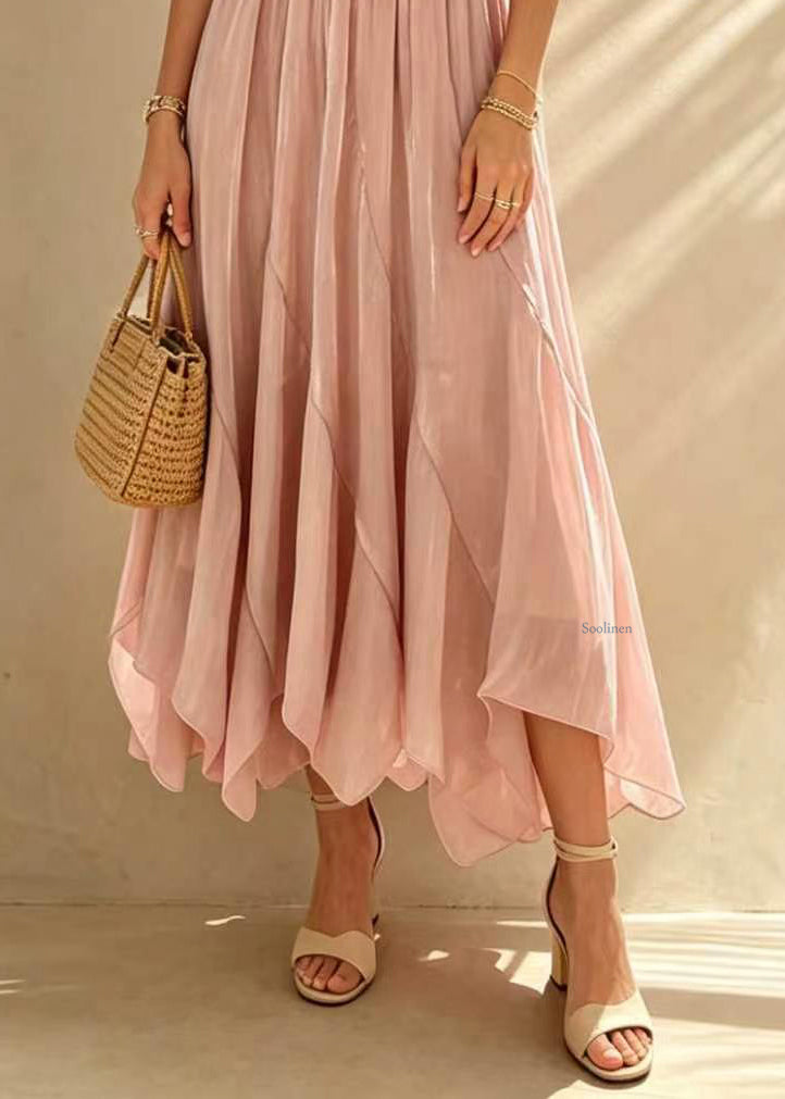 Jupe Longue Femme Fluide Taille Élastique 3