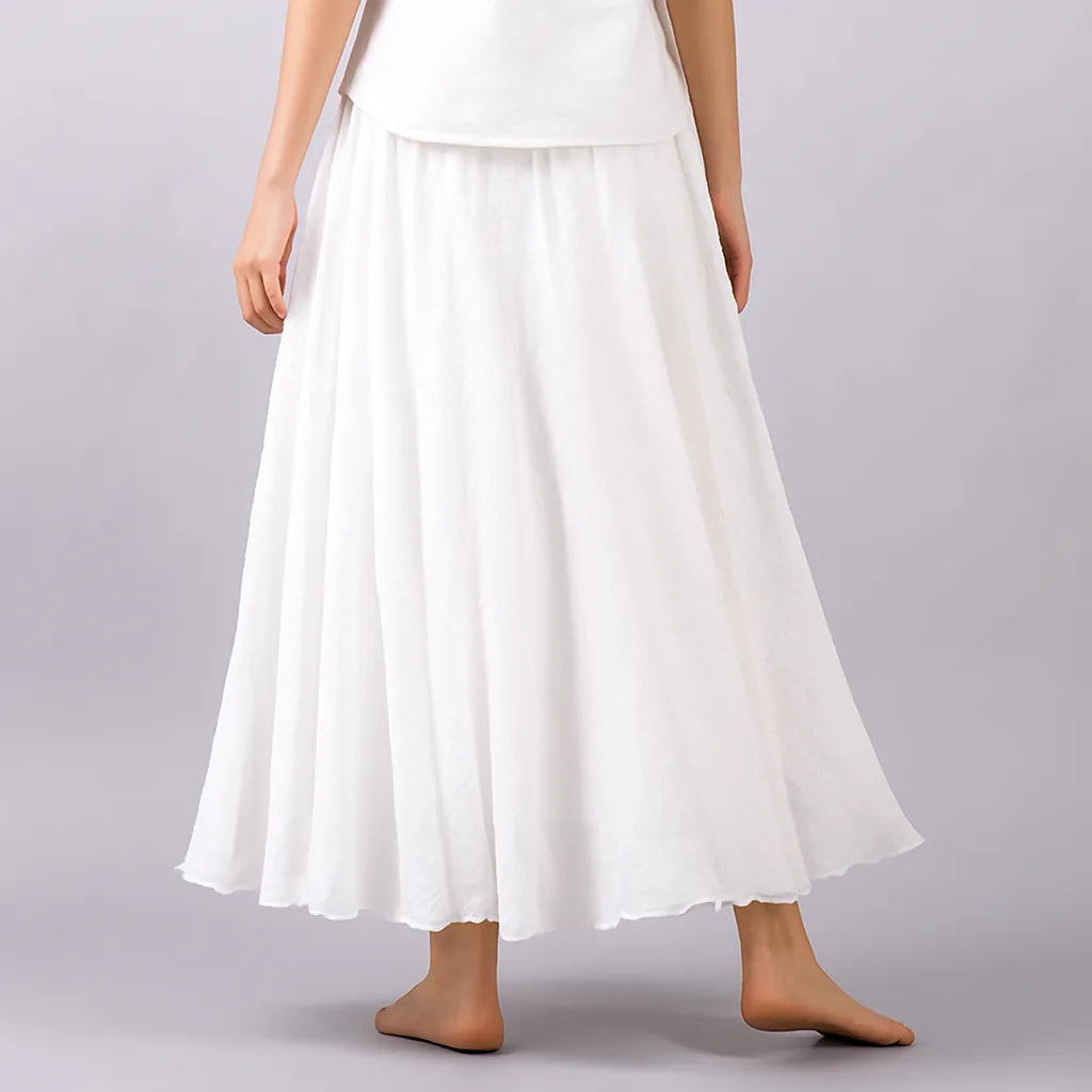 Jupe Maxi Plissée Femme Moderne 3