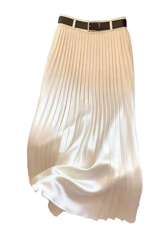 Jupe Maxi Plissée Taille Haute Chic 0