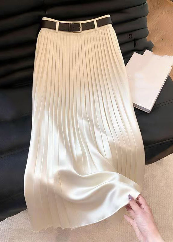 Jupe Maxi Plissée Taille Haute Chic 2