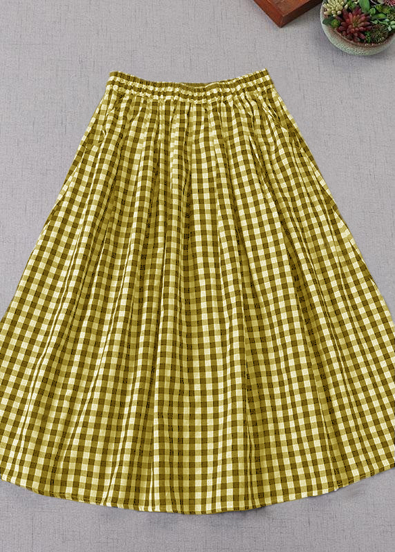 Jupe d'automne à carreaux pour femmes 5