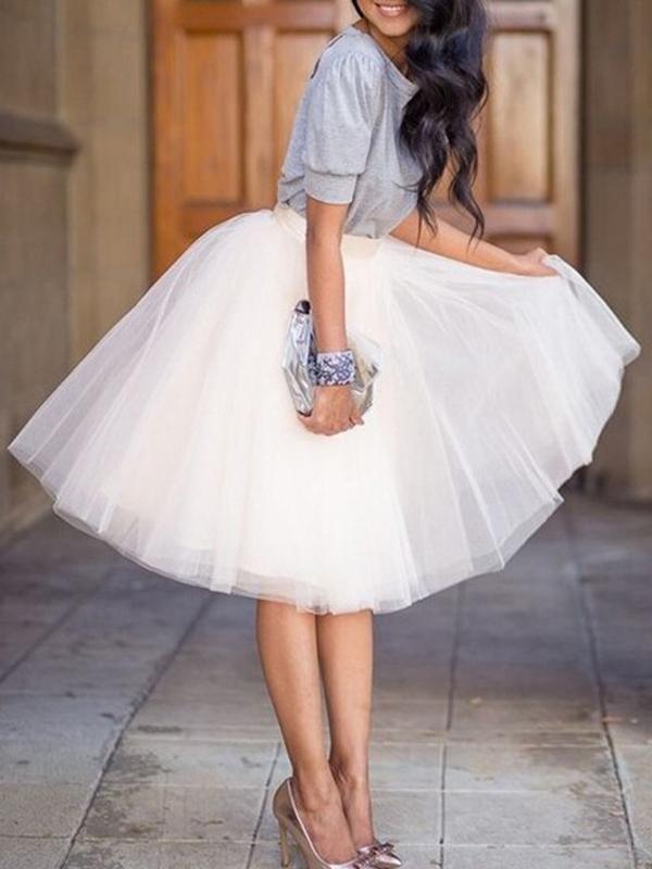 Jupe en tulle Drapée pour Femme 1