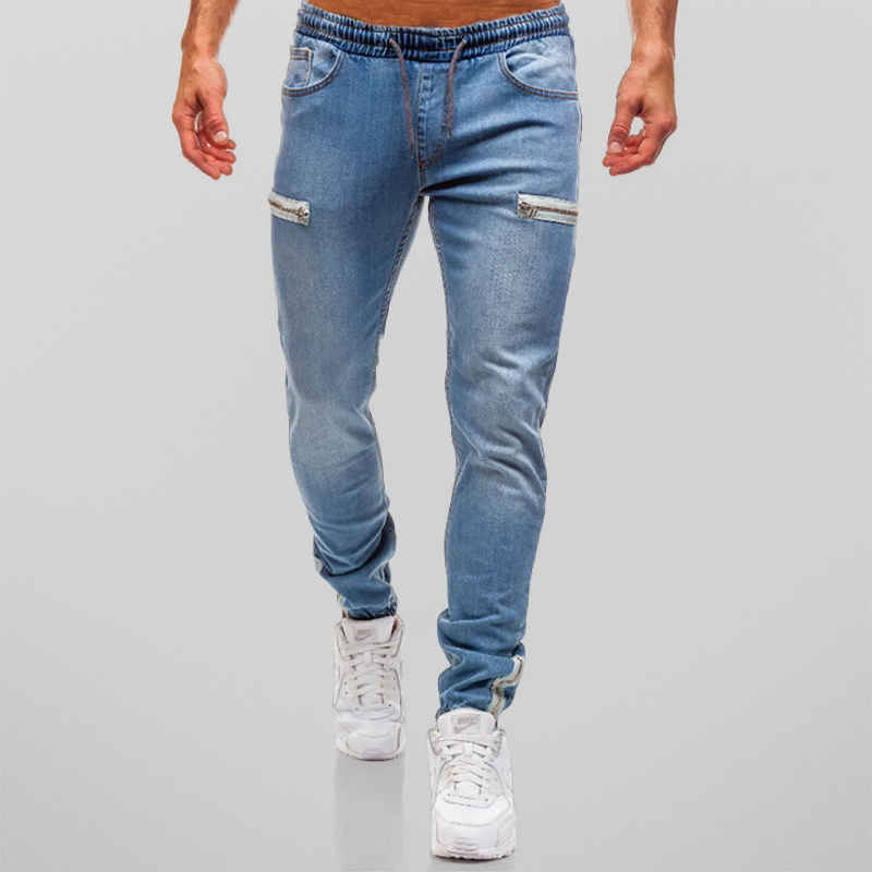 Pantalon Homme Jogging Décontracté Denim Coton 1