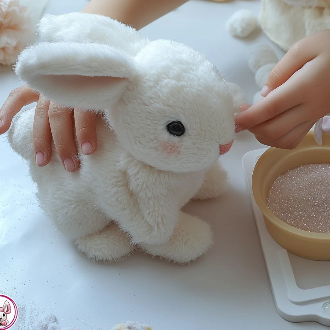 Lapin en Peluche Animé pour Enfants et Adultes 2