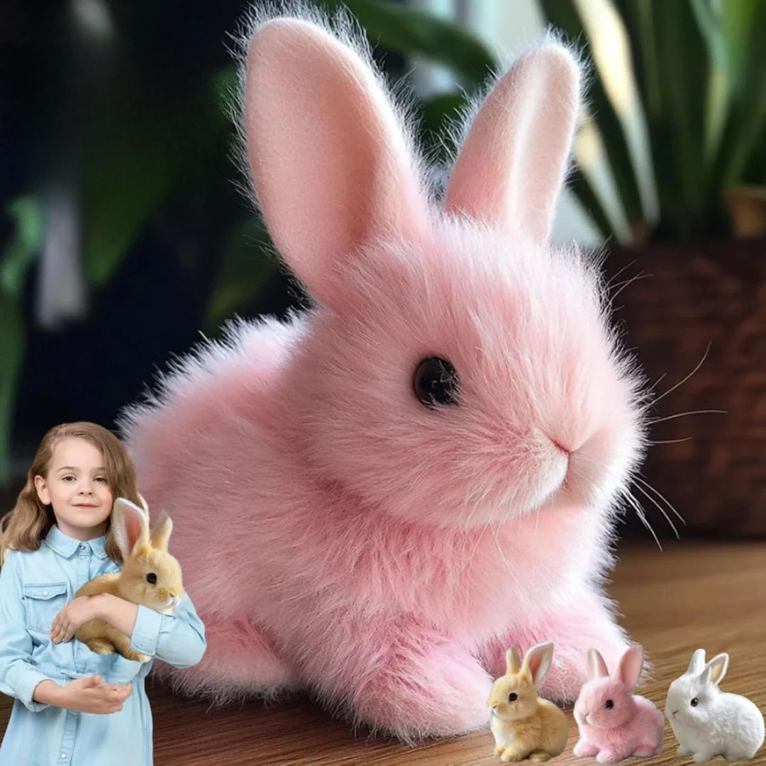Lapin en Peluche Animé pour Enfants et Adultes 4