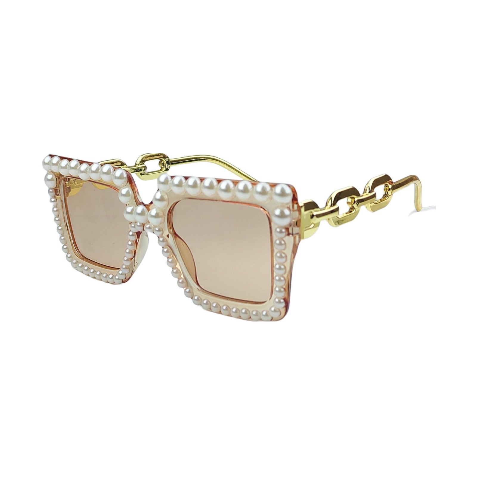 Lunette de Soleil Femme Carrée Tendance avec Décorations 10