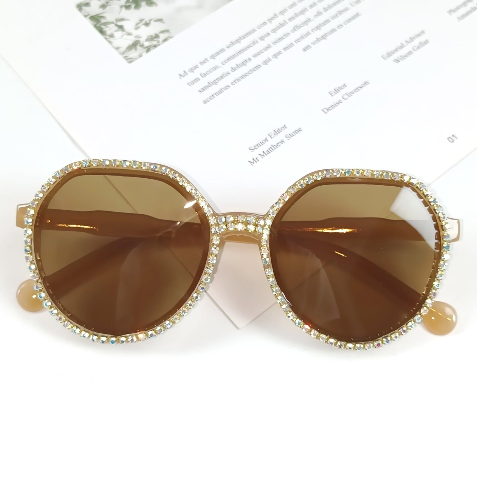 Lunette de Soleil Femme Surdimensionnée Embellie 7