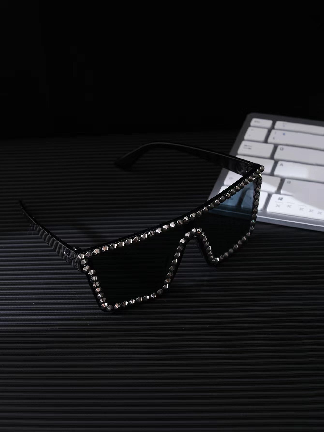 Lunette de Soleil Femme Surdimensionnée Rectangulaire Moderne 5