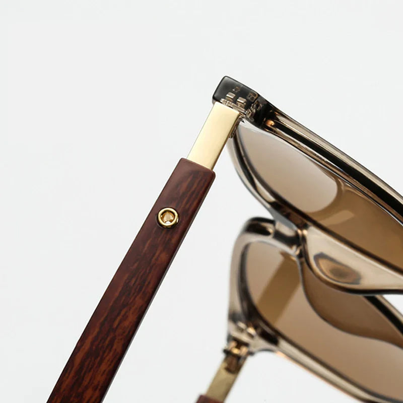 Lunettes de Soleil Femme Surdimensionnées avec Verres Léopard 4