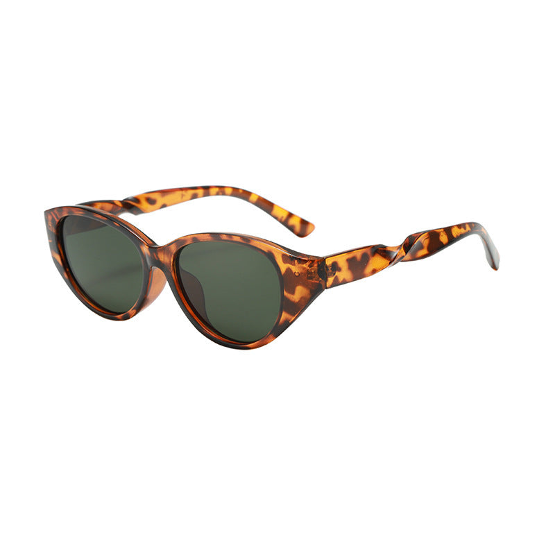 Lunettes de Soleil Femme Vintage Œil de Chat Texturé 9