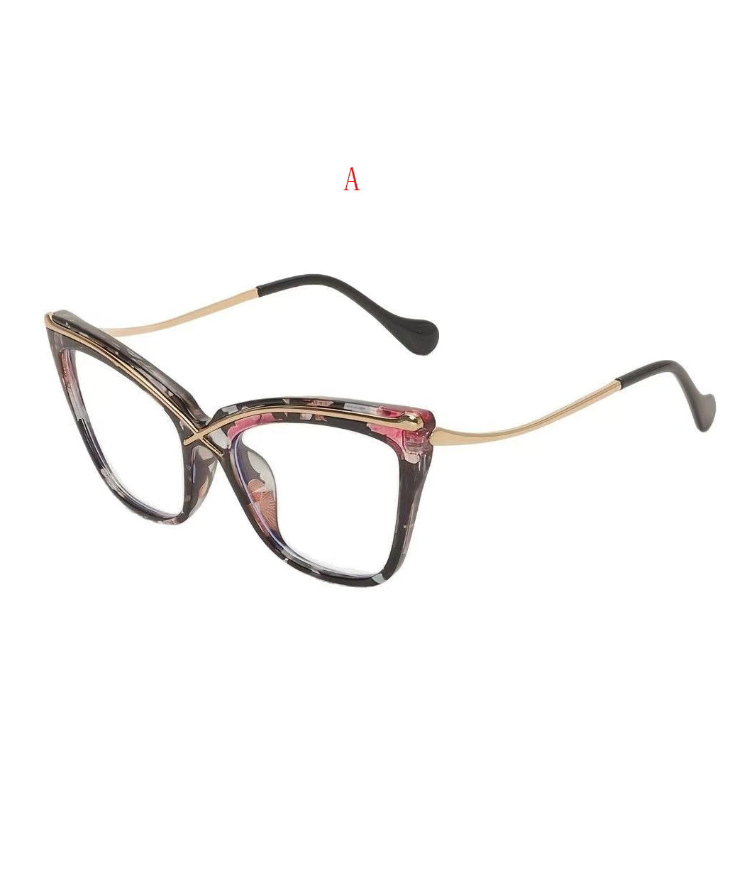 Lunettes de lecture femme monture métal œil de chat anti-lumière bleue 4